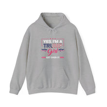 Load image into Gallery viewer, NEW Yes I&#39;m a Trump Girl Ladies Heavy Blend™ Hooded Sweatshirt
