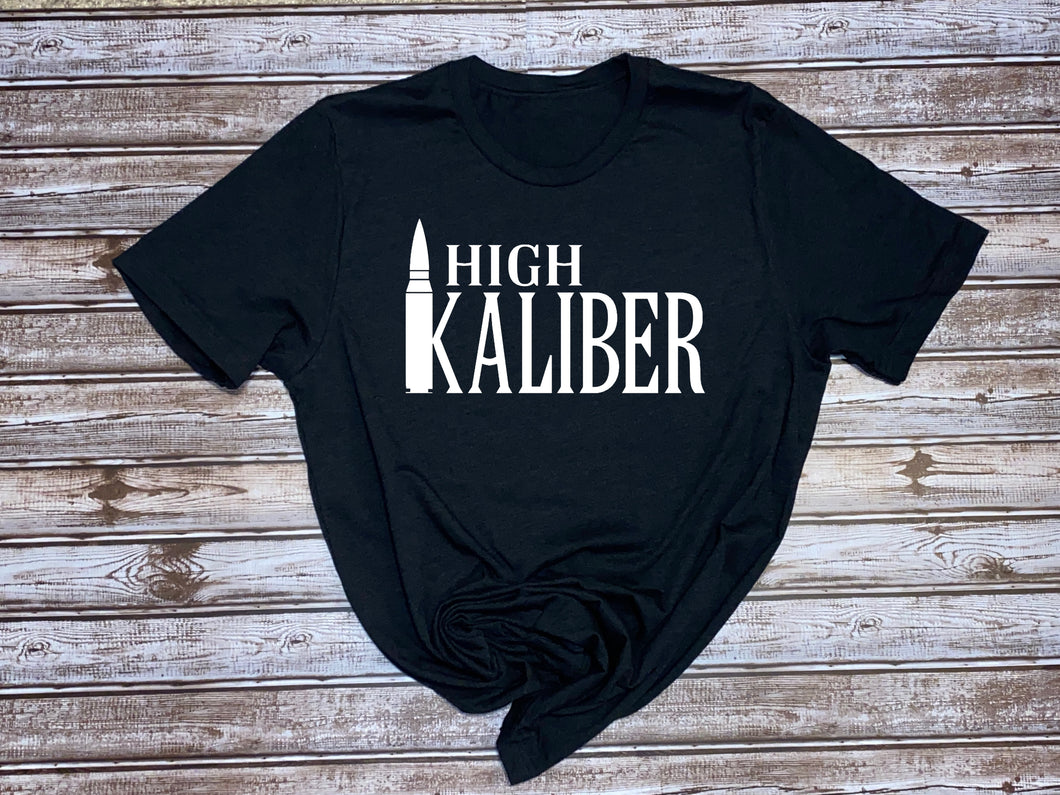 High Kaliber Branded Full Chest ~ Ladies SLIM T-shirt
