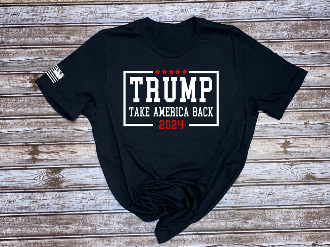 Trump 2024 Take America Back ~  Ladies T-shirt
